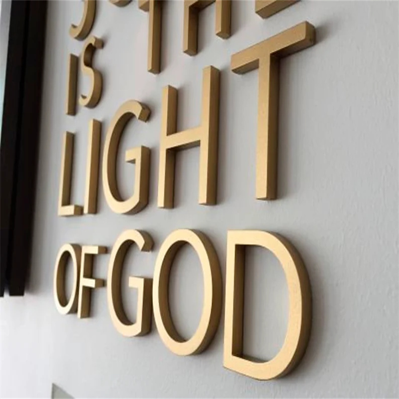 Home Office Logo - Metal Advertising Letters Numbers Custom Logo