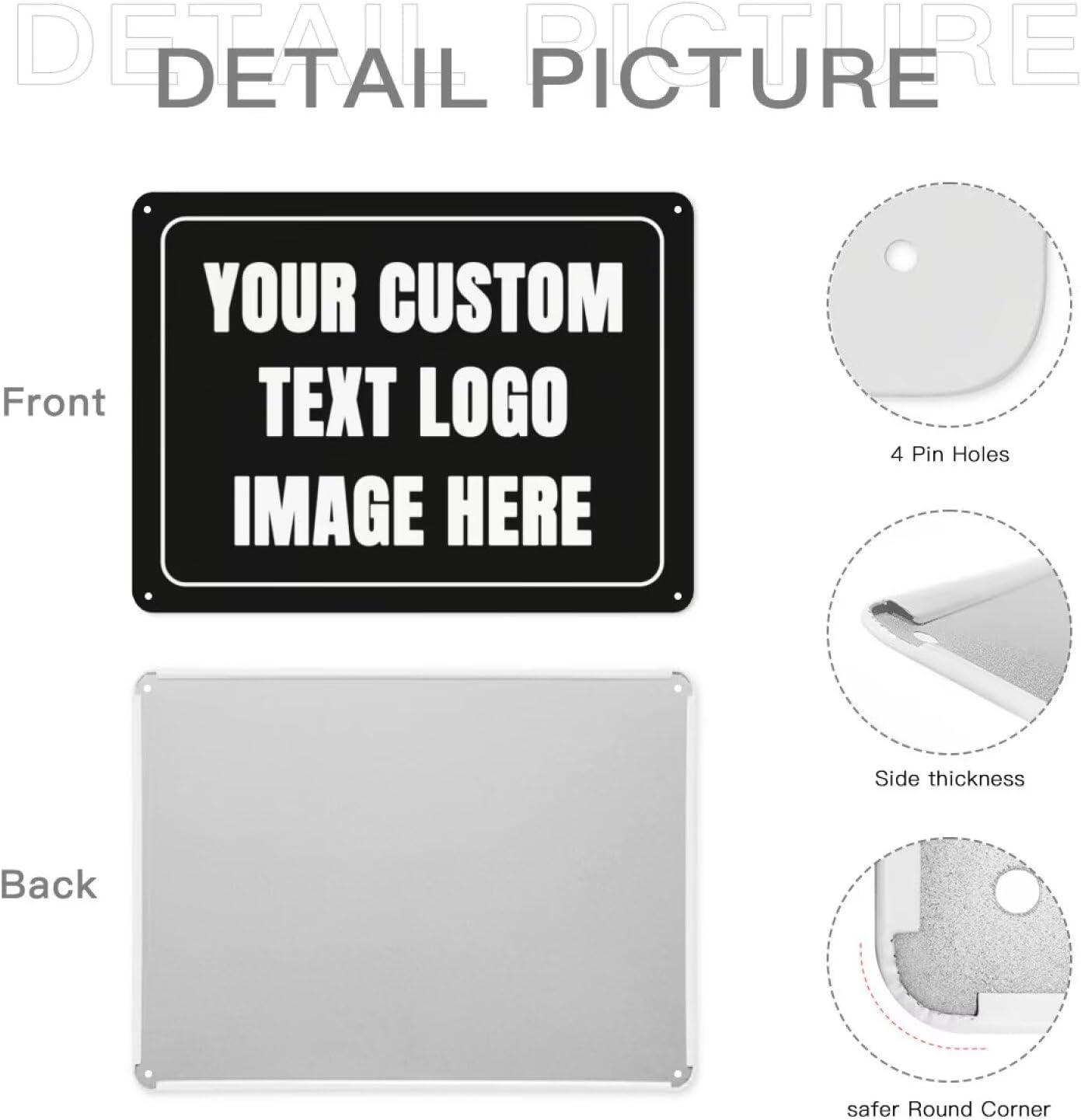 Custom Sign Personalized Metal - огляд і ціна Home Office Logo